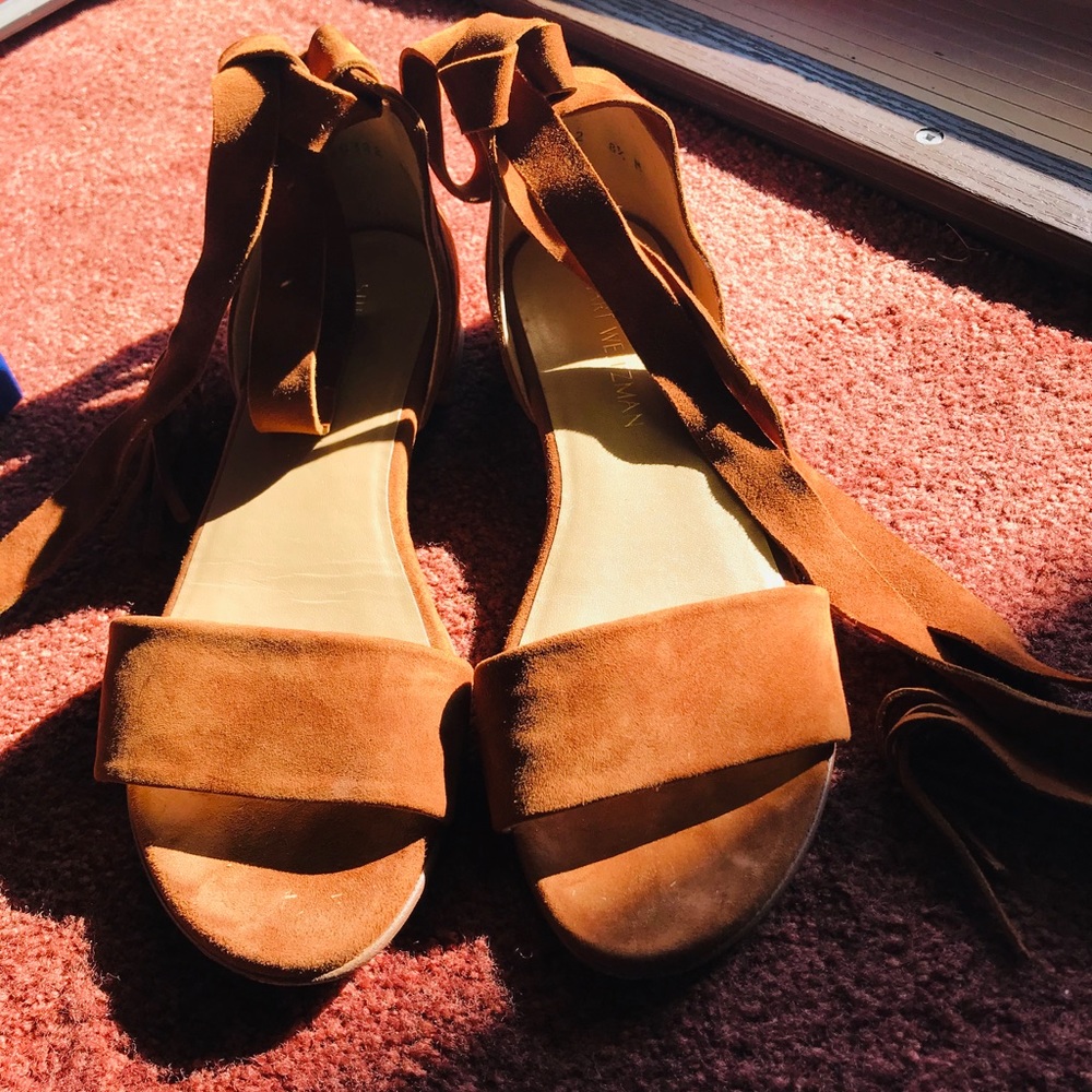 Stuart Weizmann Suede Sandals - image 2